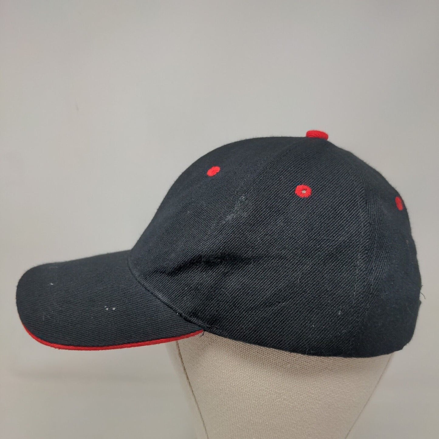Tan's Club Strapback Hat Black One Size Adjustable 6 Panel Solid Blank
