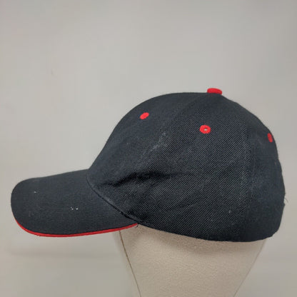 Tan's Club Strapback Hat Black One Size Adjustable 6 Panel Solid Blank
