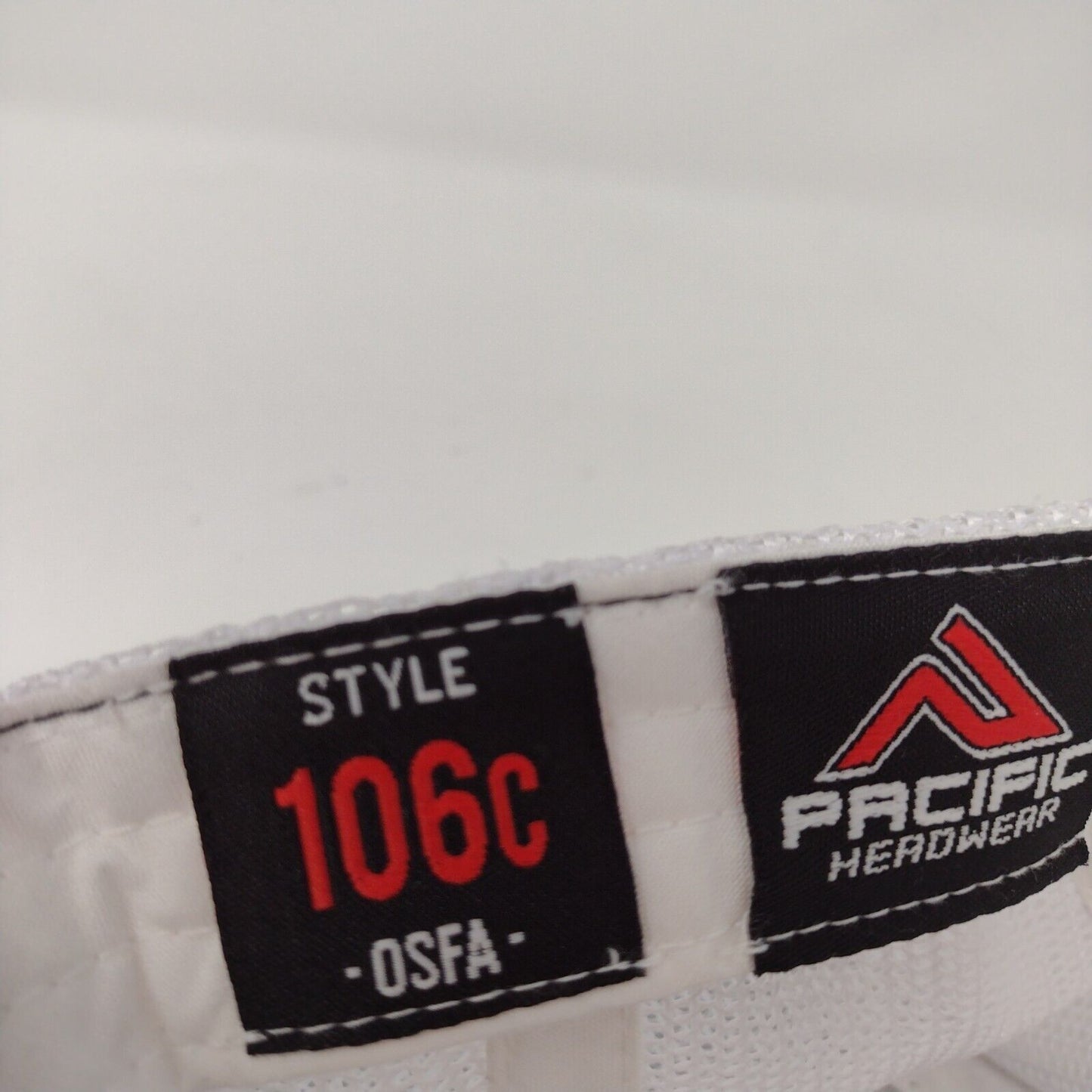 Pacific Headwear Snapback Mesh Back Trucker Hat Gray OSFA Embroidered