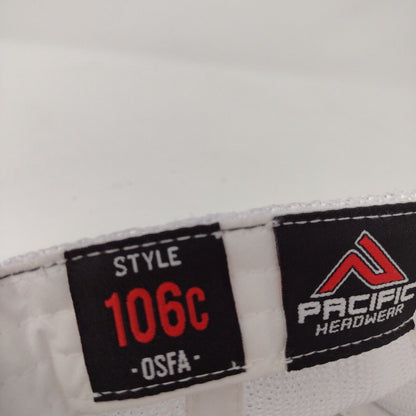 Pacific Headwear Snapback Mesh Back Trucker Hat Gray OSFA Embroidered