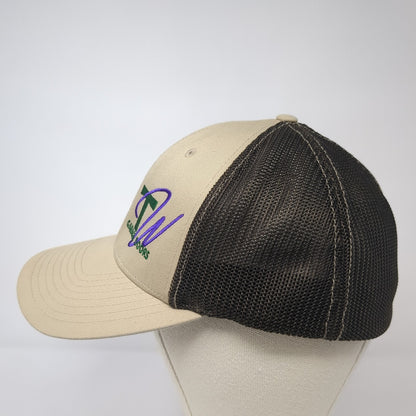 TW Garage Doors Fitted Trucker Hat Brown XL Embroidered Mesh Back Richardson