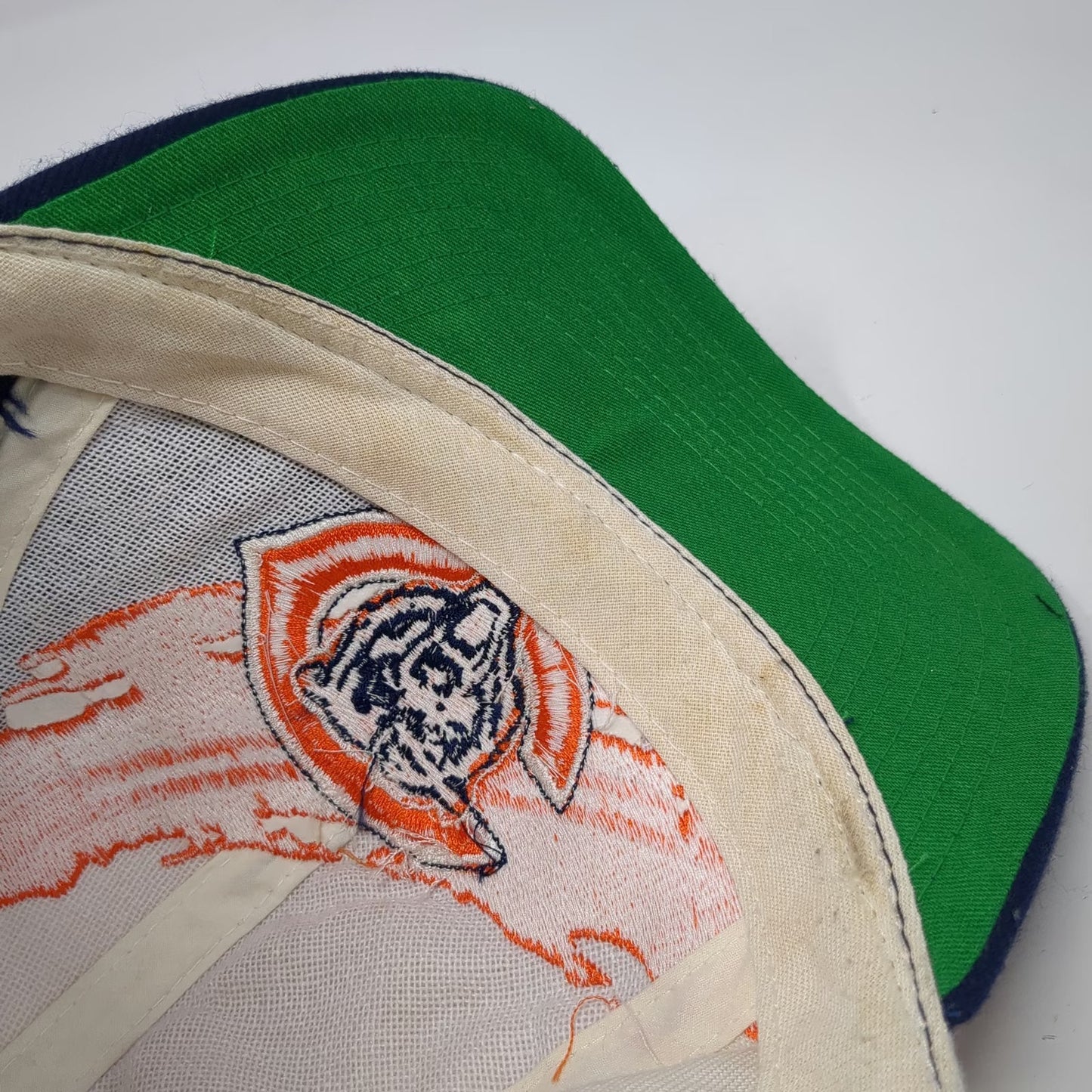 Logo Athletic Chicago Bears Snapback Blue Hat OS Splash NFL Pro Line Vintage