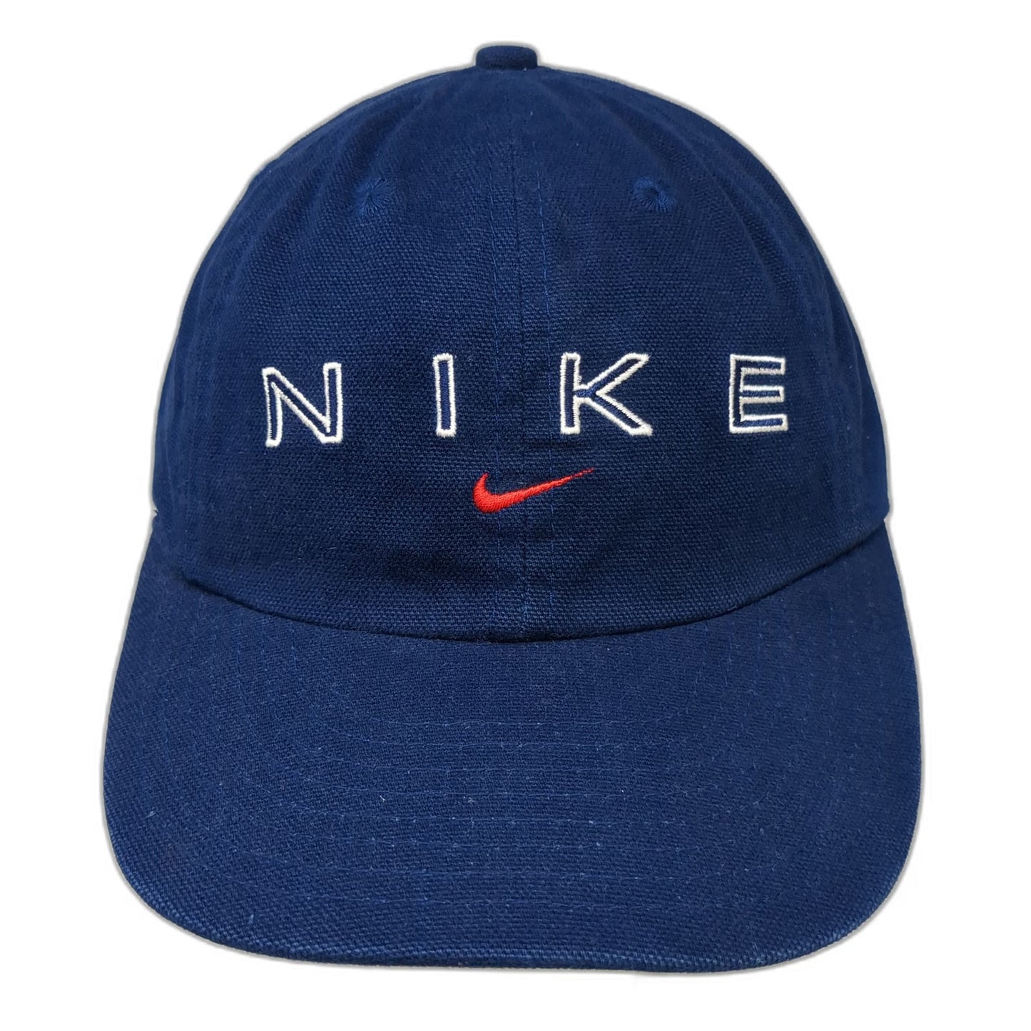 Nike Baseball Cap Blue One Size Slideback Green Underbrim Embroidered hat