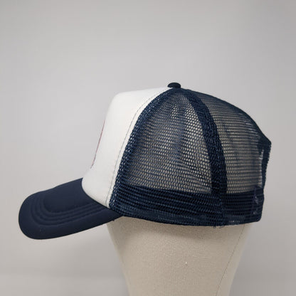 Functional 45 Training Snapback Trucker Hat Blue One Size Adjustable Mesh Back