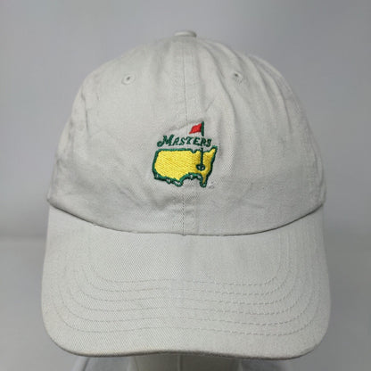 Masters Golf Slideback Hat Tan One Size Embroidered American Needle