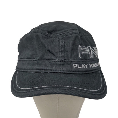 PING Women's Golf Cadet Cap Black Adjustable Embroidered Logo