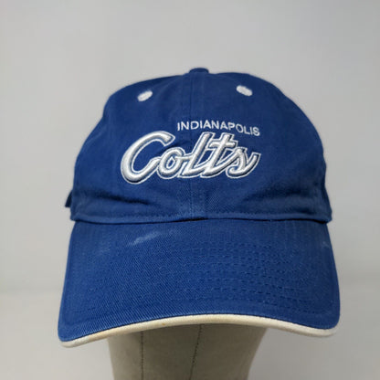 Reebok Team Apparel NFL Men's Indianapolis Colts Hat Blue OSFA 4 Autographs