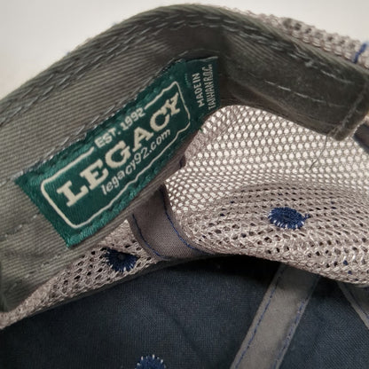 Legacy Trucker Hat Blue One Size StoneX Group Logo Mesh Back Snapback Athletic