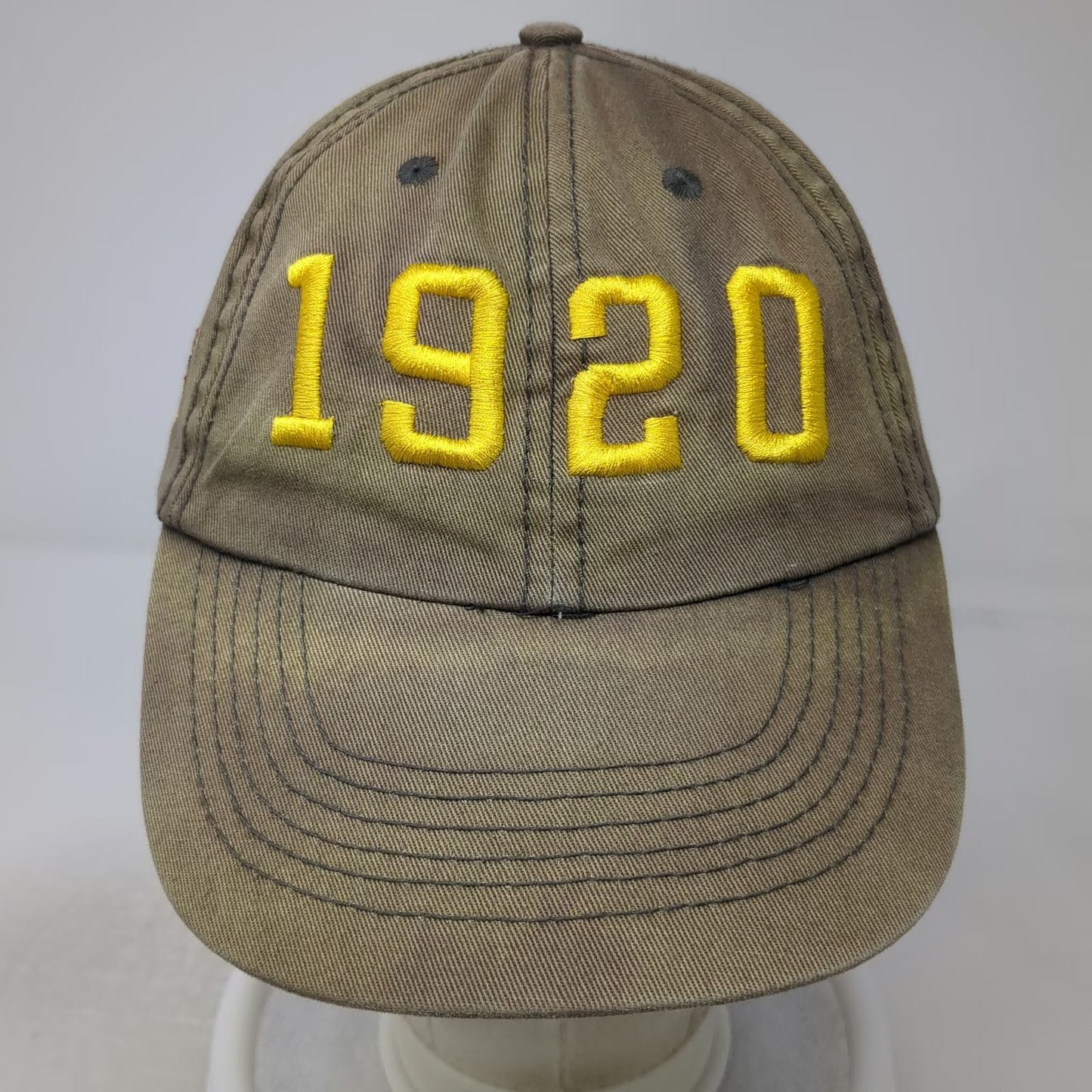 TNT Fireworks Baseball Cap Green One Size 1920 American Flag Strapback Hat