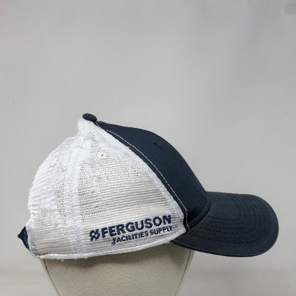 Ferguson Facilities Supply Strapback Mesh Back Trucker Hat Blue One Size