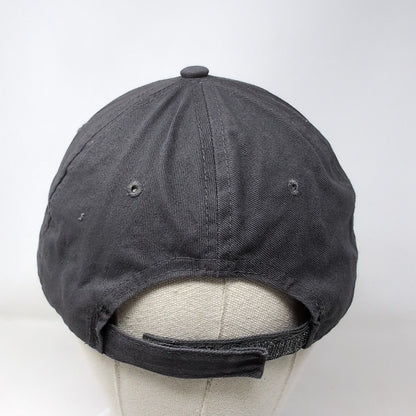 Albi's Strapback Hat Gray One Size Adjustable Embroidered 6 Panel Cap America