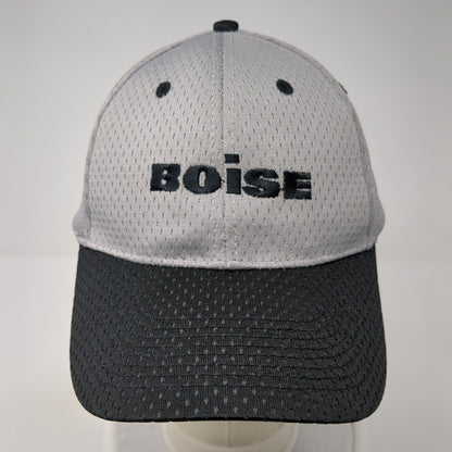 Boise Strapback Hat Gray One Size Adjustable Embroidered Otto 6 Panel