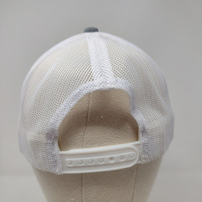 Scheels Meridian ID Patch Snapback Trucker Hat Gray OSFM Mesh Back