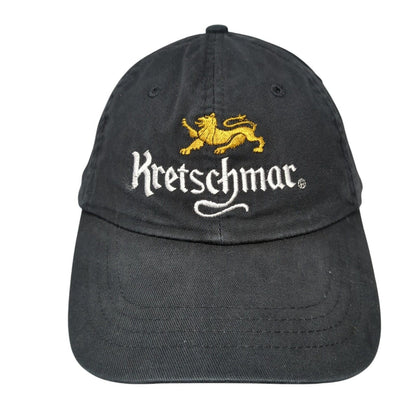 Kretschmar Strapback Hat Black One Size Adjustable Embroidered 6 Panel