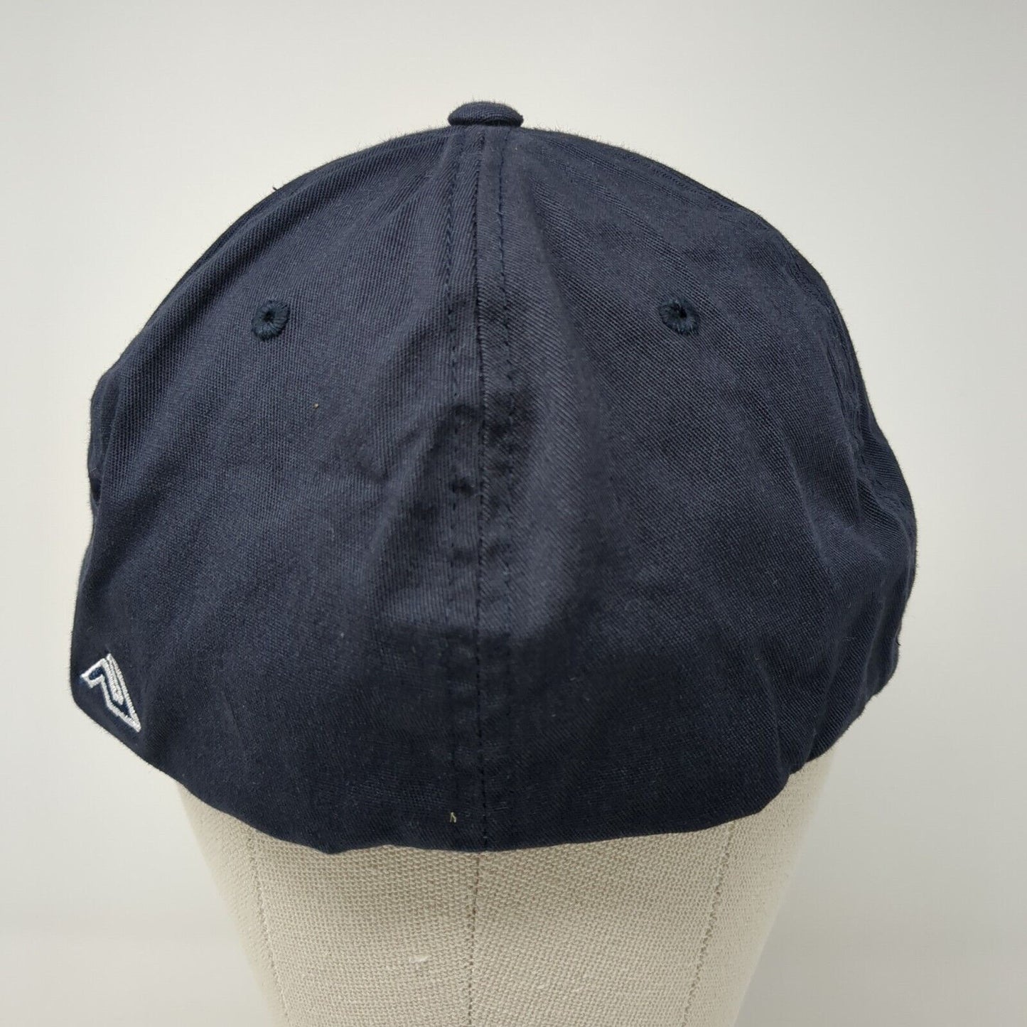 MYB Fitted Hat Blue 7 3/8-8 Embroidered Solid Flexfit Pacific Headwear