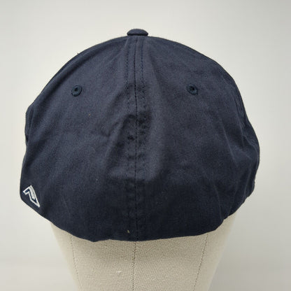 MYB Fitted Hat Blue 7 3/8-8 Embroidered Solid Flexfit Pacific Headwear