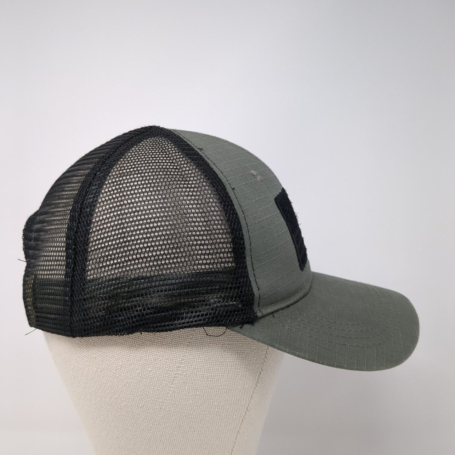 American Flag Mesh Back Trucker Hat Gray One Size Highland Tactical