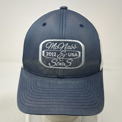 Yupoong Baseball Cap Blue One Size Custom Knives Mesh Back Fitted McNabb Hat