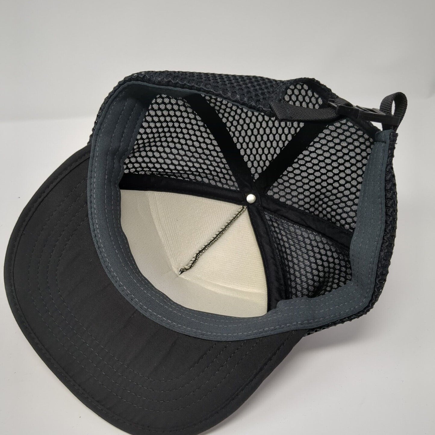 RAD Strapback Mesh Back Hat Black One Size Adjustable Solid Outdoor