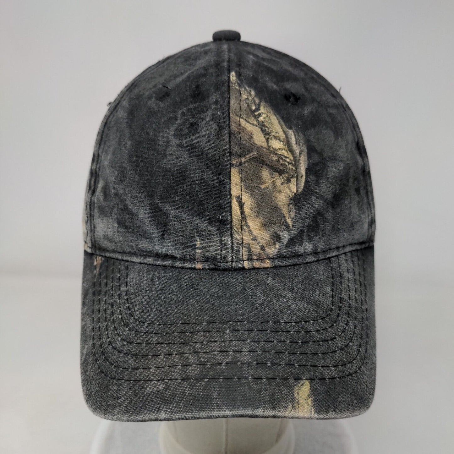 Signatures Strapback Hat Camo OSFM Adjustable 6 Panel Vent Holes