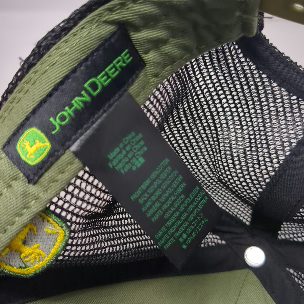 Top of the World Trucker Hat Green One Size John Deere Campbell Tractor Co Mesh