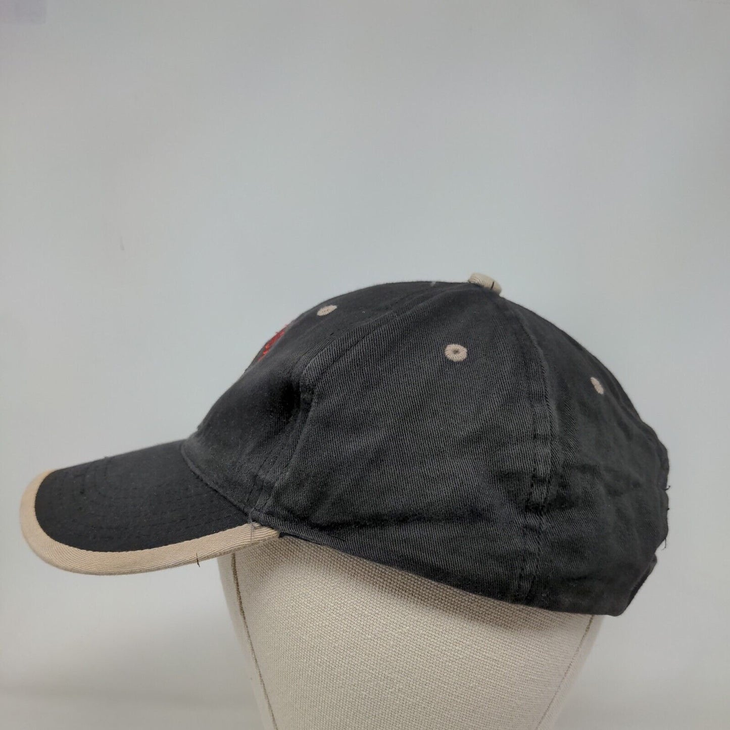 Portugal Strapback Hat Black One Size Embroidered 6 Panel Outdoor