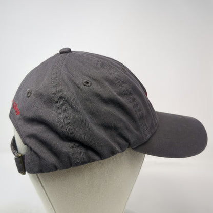 Baseball Cap Gray One Size Muhlenberg College Red Script M Slideback hat