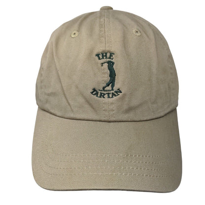 The Tartan Slideback Hat Tan One Size Adjustable Embroidered 6 Panel Imperial