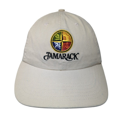 Tamarack Slideback Hat Tan One Size Embroidered Trailhead To Discovery