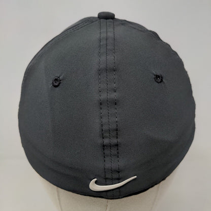 Nike Tiger Woods Men's Fitted Hat Gray Size S/M 3D Logo Swoosh Polyester Blend