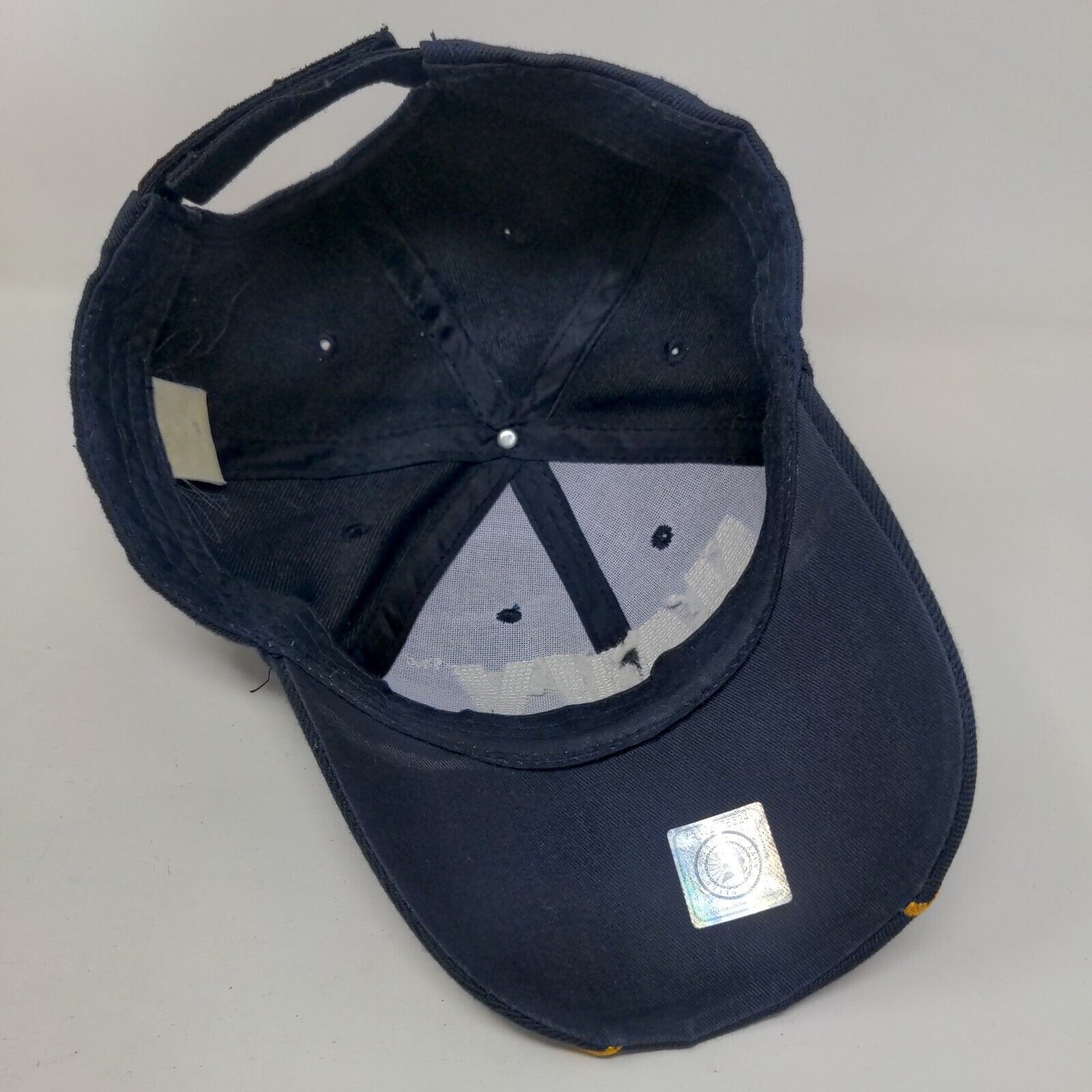 US Navy Eagle Strapback Hat Blue One Size Adjustable Embroidered 6 Panel