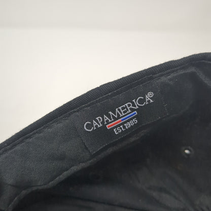 Improving It's What We Do Strapback Hat Black One Size Cap America