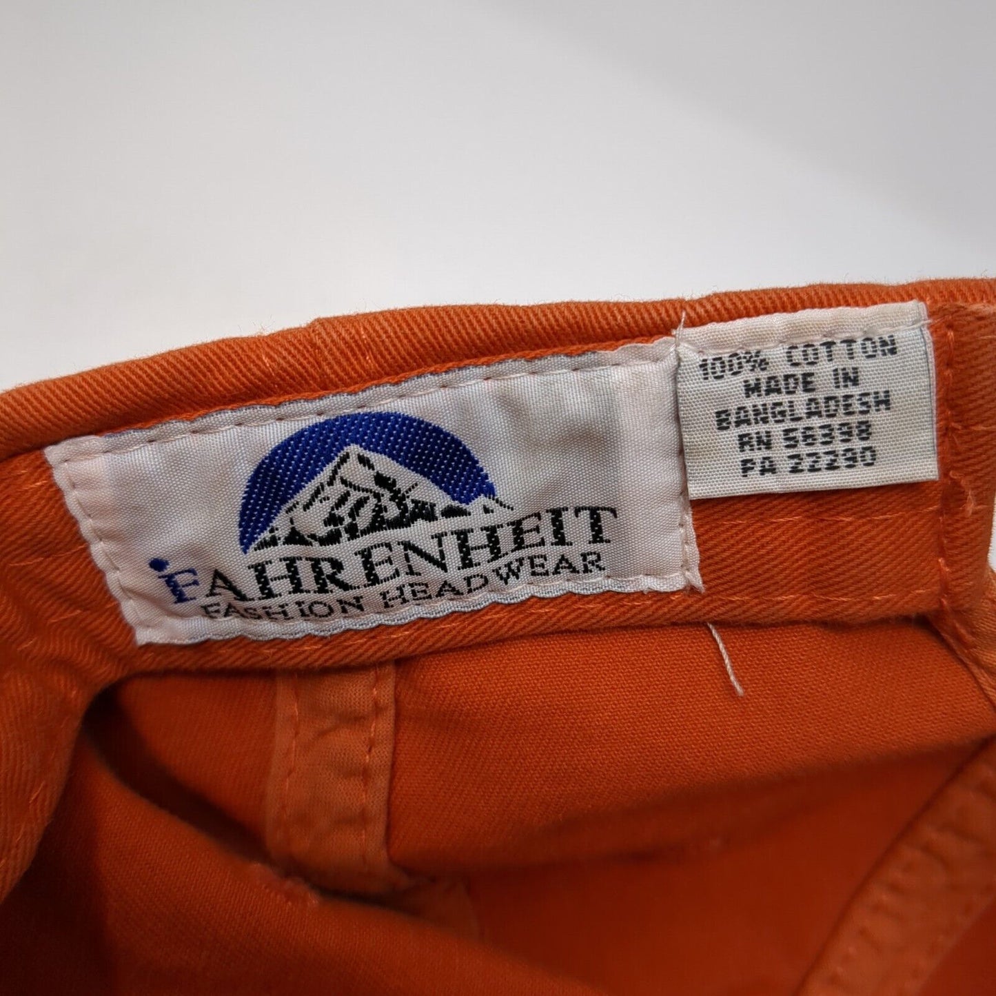 South Carolina Slideback Hat Orange One Size Palmetto Moon Fahrenheit