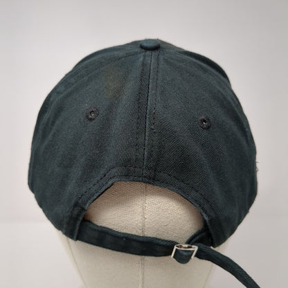 COTN Slideback Hat Black OSFA Adjustable Embroidered Solid 6 Panel