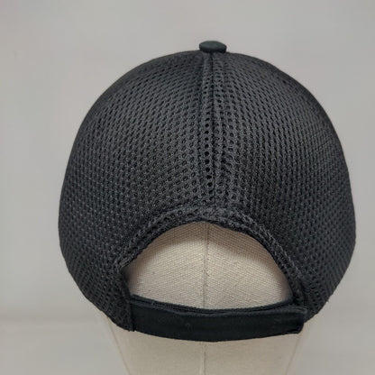 Riverhawk Industrial Supply Strapback Trucker Hat Black OSFM Mesh Outdoor Cap