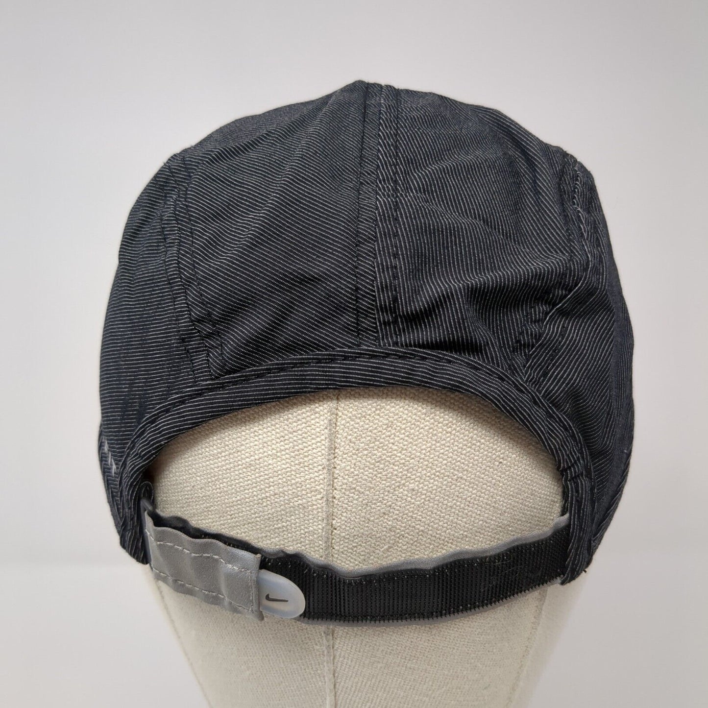 Nike Dri-Fit Strapback 5 Panel Cap Gray OS Adjustable Lightweight Quick Dry