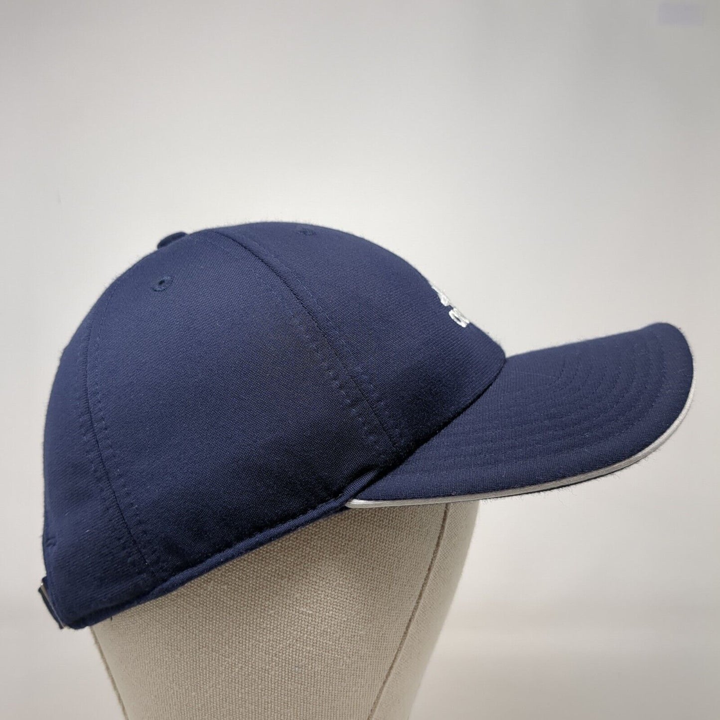 Adidas 3 Stripes Slideback Hat Blue One Size Adjustable Embroidered