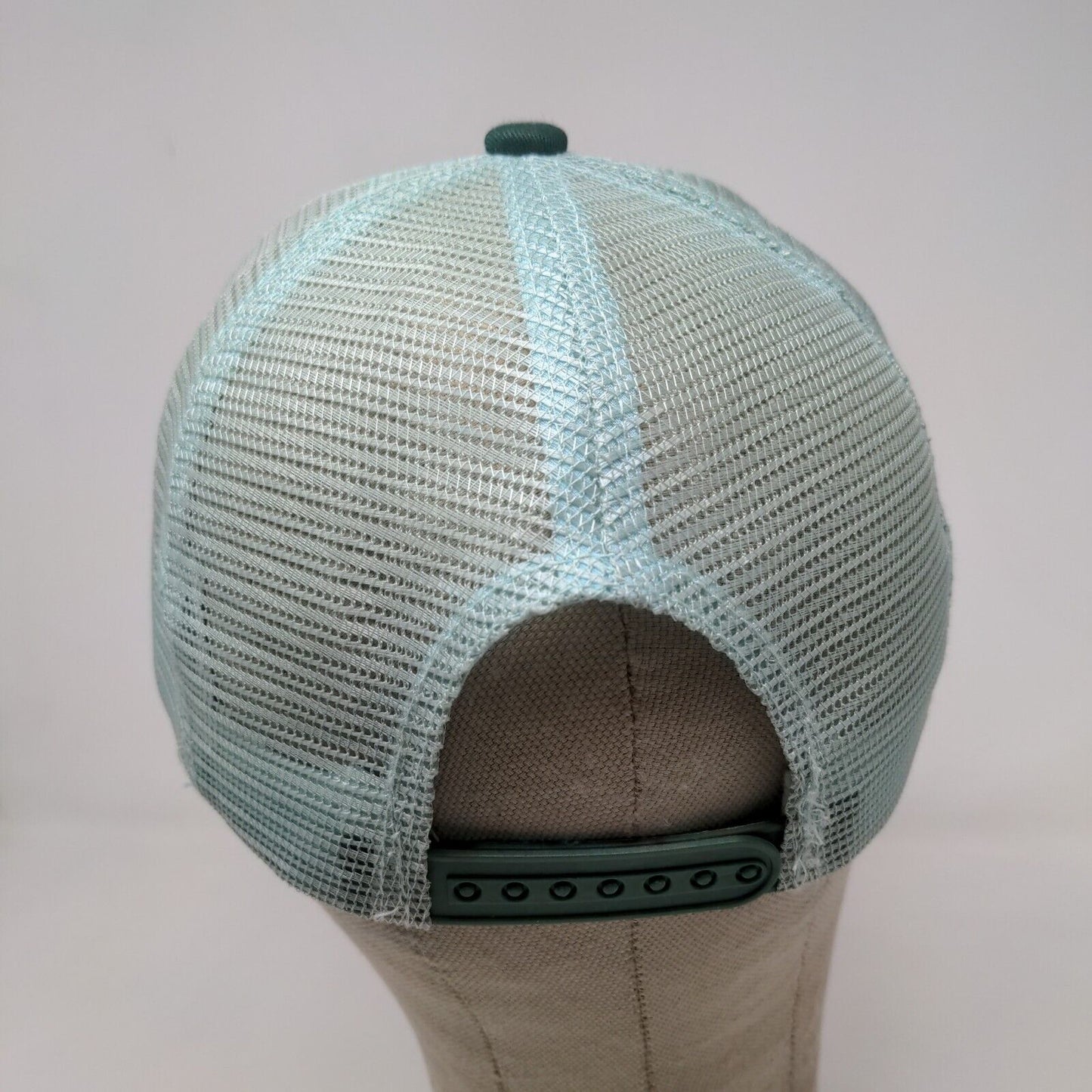 Monumental Men's Snapback Mesh Back Hat Green Embroidered Logo Christian