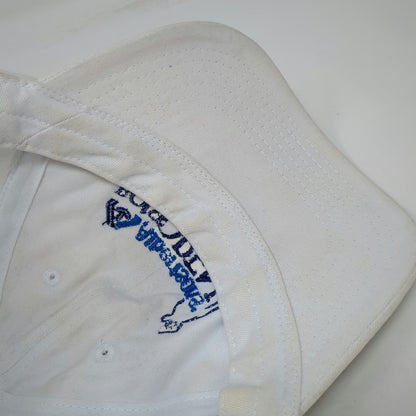 Ivory Baseball Cap White One Size Albertsons Boise Open 25th Anniversary Hat