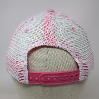 Pendleton Whisky Trucker Hat Pink One Size Let'er Buck Mesh Snapback Graphic