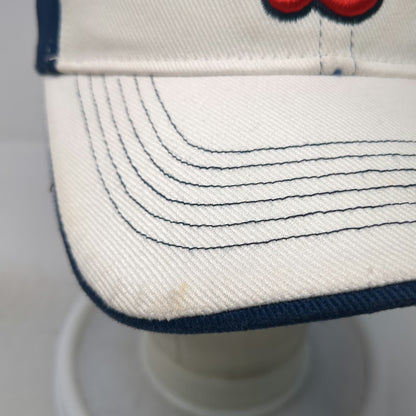 Boston Red Sox MLB T.E.I. Baseball Cap White Blue One Size Embroidered Logo Hat