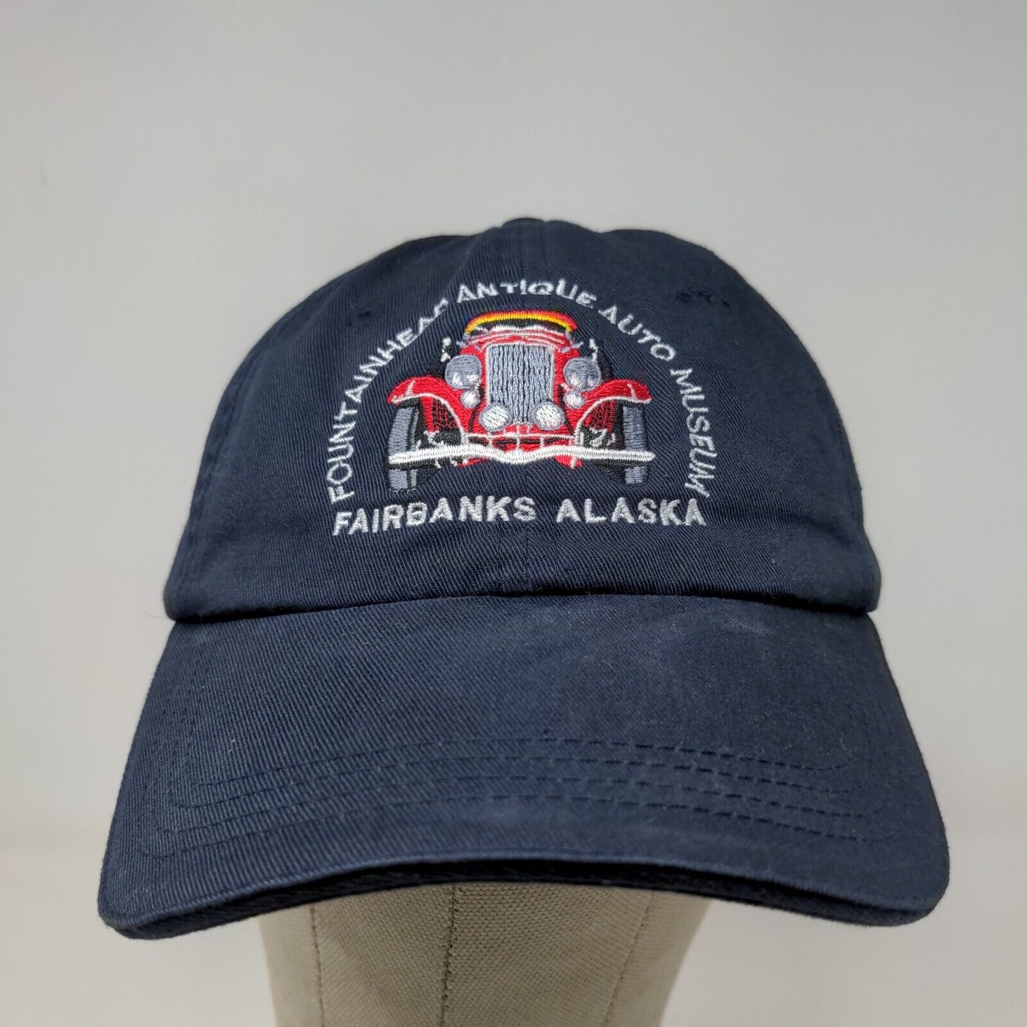 Ram Men's Strapback Hat Blue Adjustable Embroidered Alaska Auto Museum