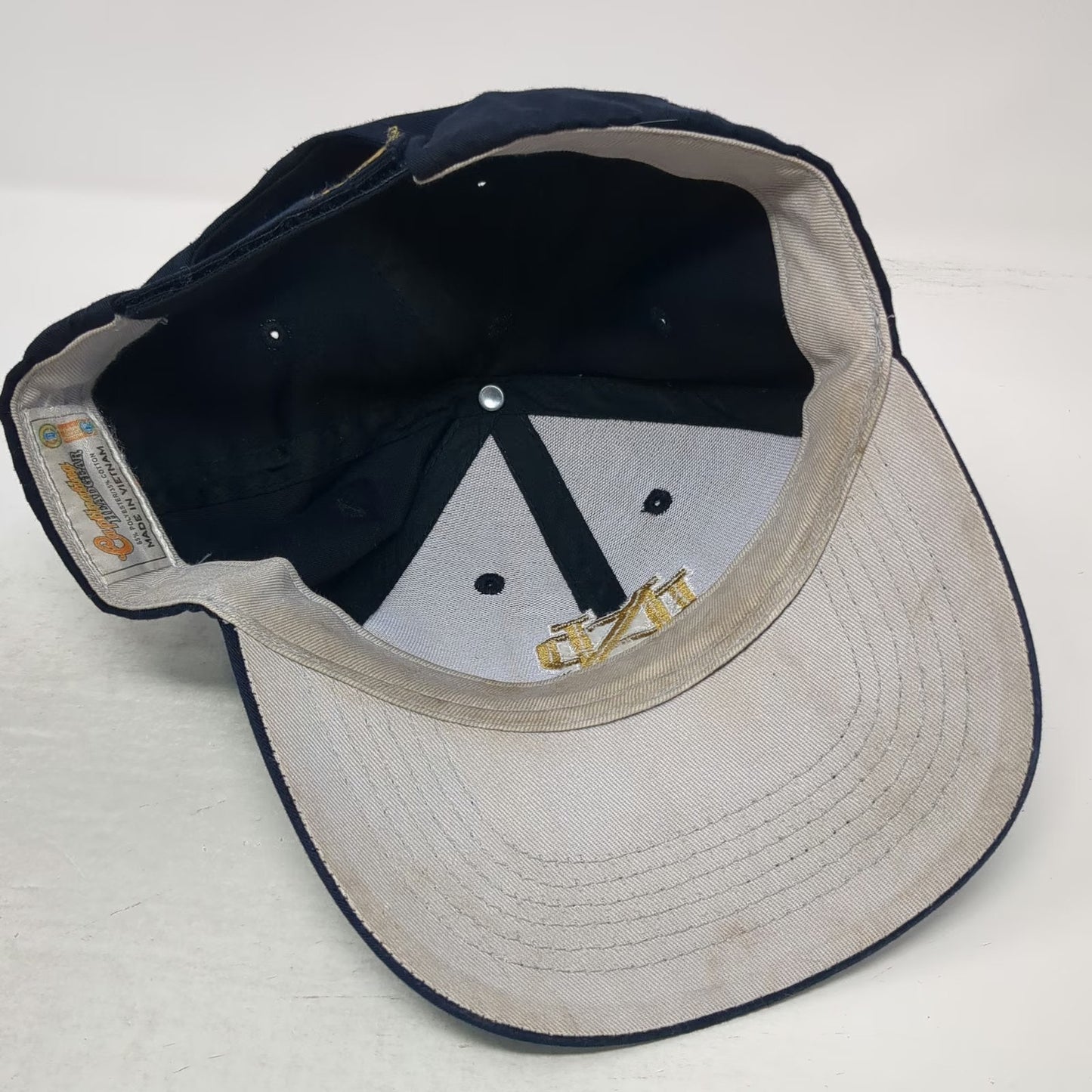 Notre Dame Irish NCAA Captivating Headgear Blue Gold One Size Cap Strapback Hat