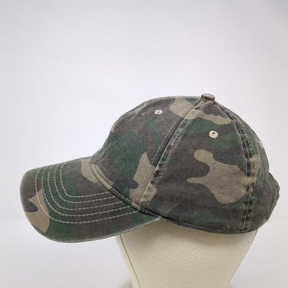 Unbranded Strapback Hat Camouflage OS Adjustable Vented Holes 6 Panel Blank