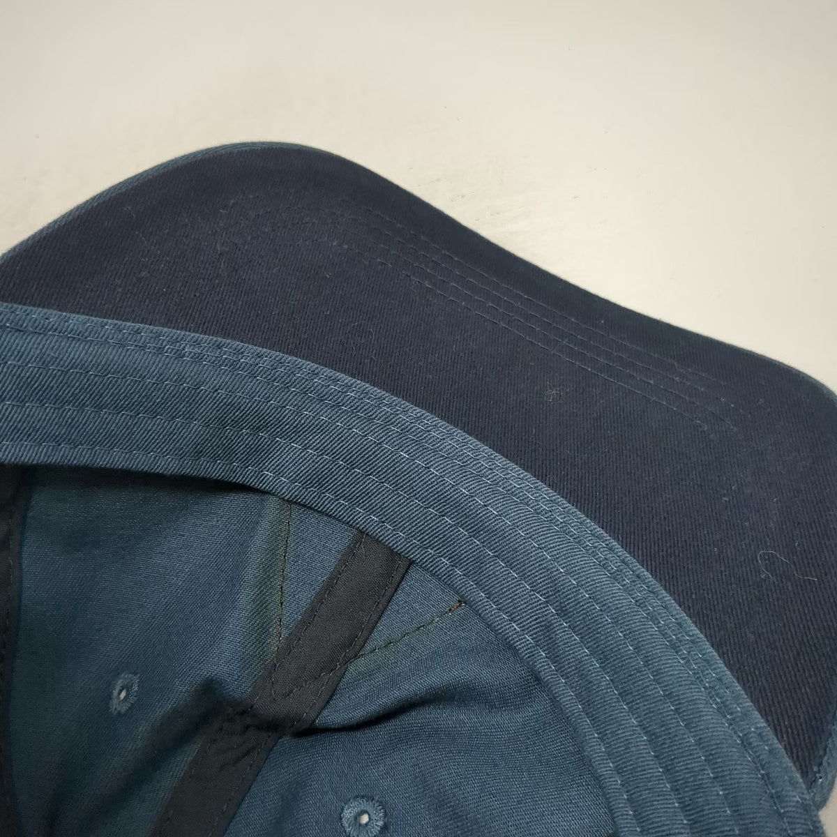 Alternative Apparel Baseball Cap Blue One Size Leather Patch Slideback Bird Hat