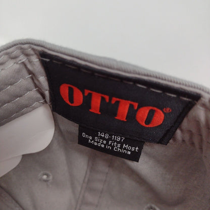 Otto Snapback Hat Gray OSFM Adjustable 6 Panel Vent Holes Colorblock
