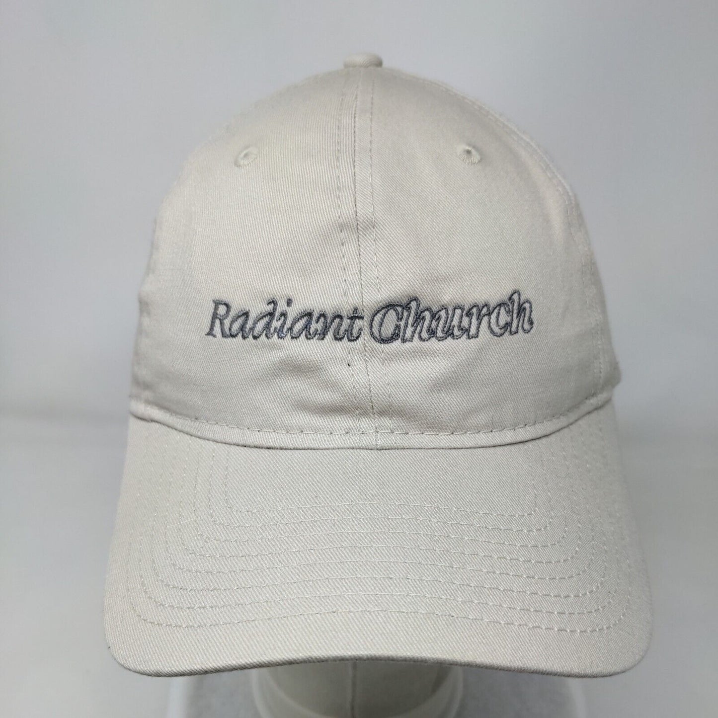 Radiant Church Slideback Hat Tan OSFM Adjustable Embroidered 9Twenty New Era