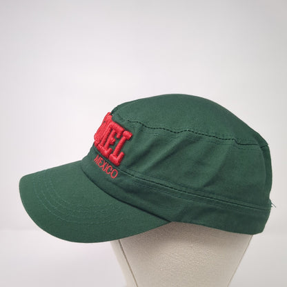 Cozumel Mexico Strapback Army Hat Green One Size Embroidered Adjustable