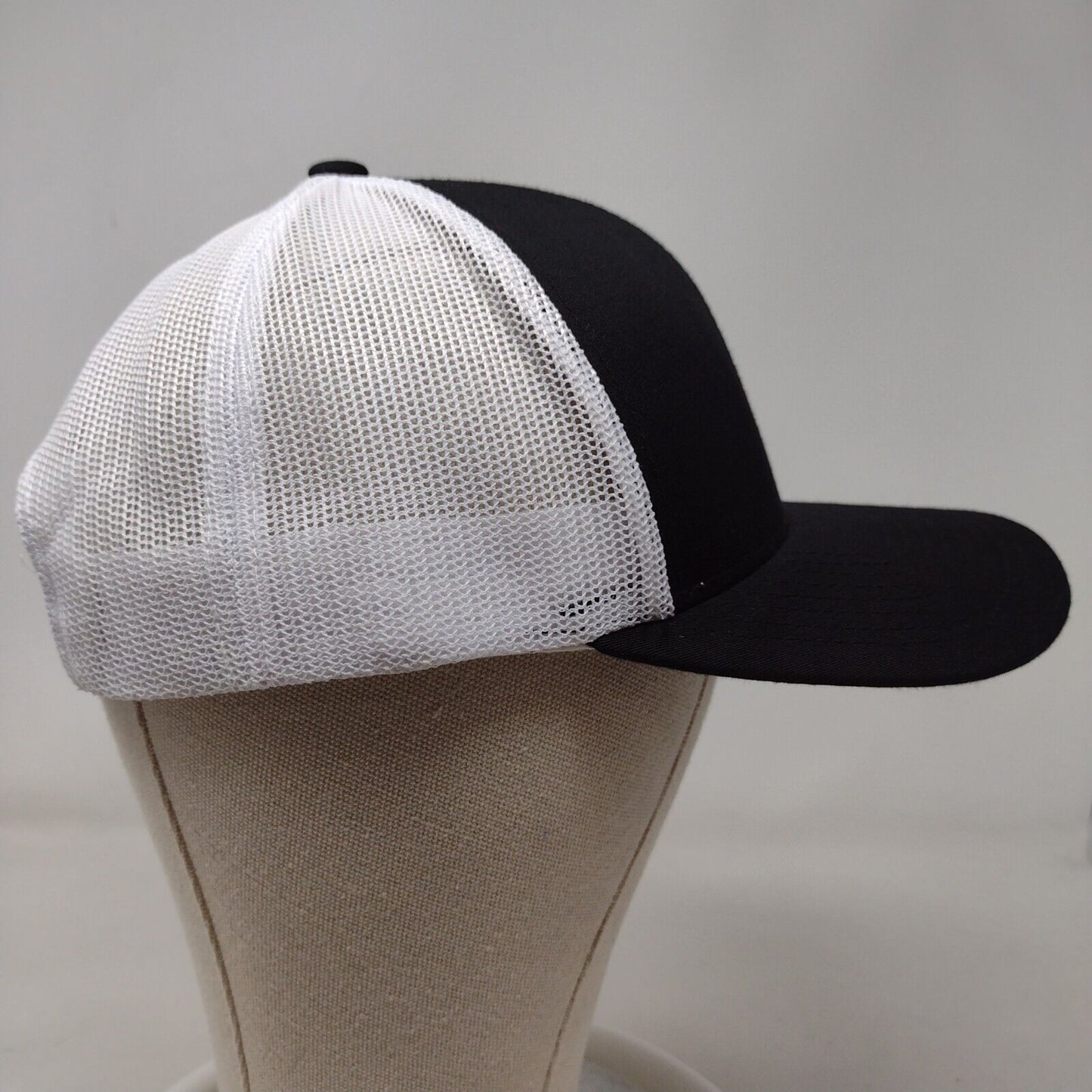SG Snapback Mesh Back Trucker Hat Black One Size Pacific Headwear