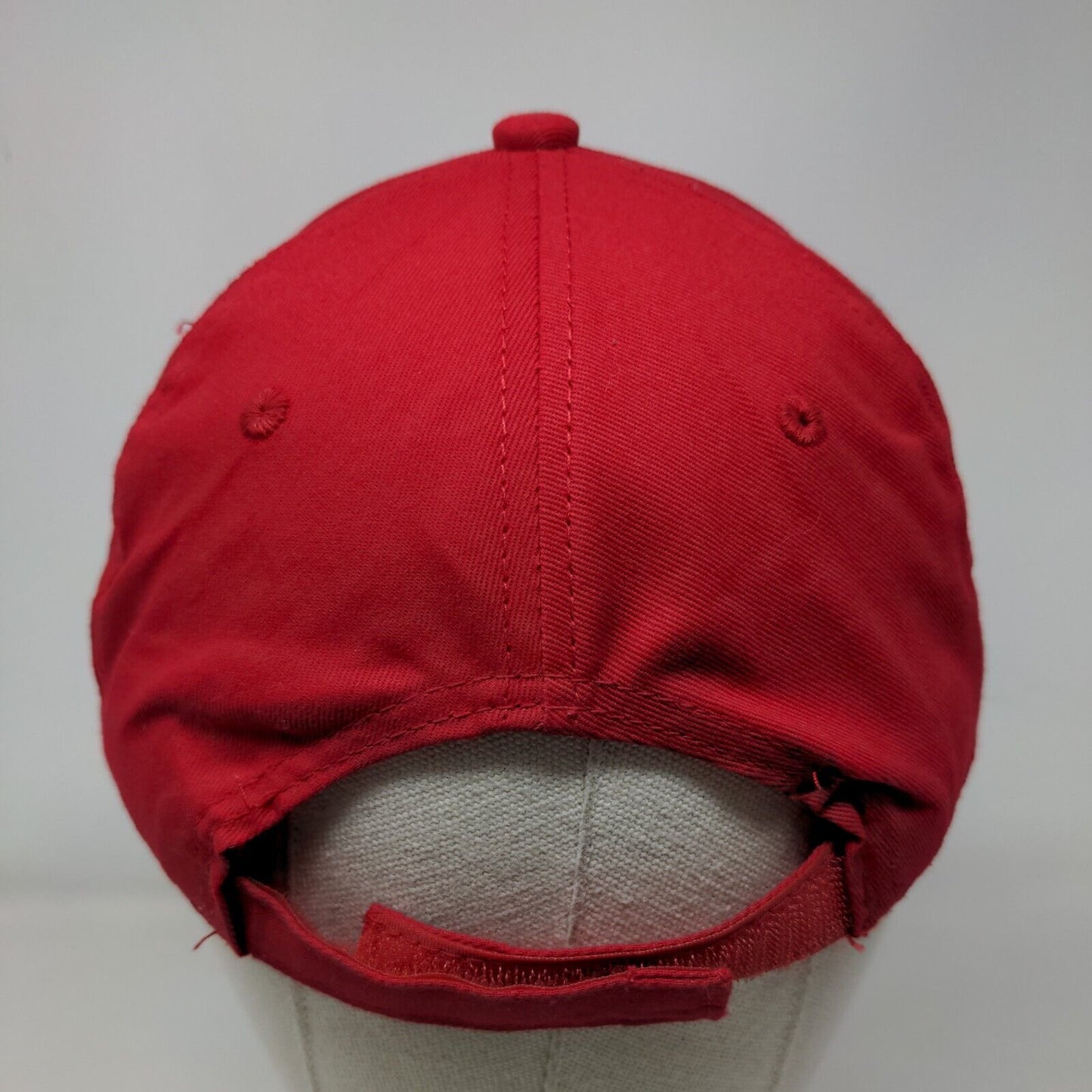 GC Strapback Hat Red Youth Embroidered Adjustable Outdoor Cap